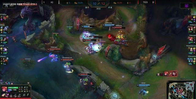  TES|LPL忍界大战尘埃落定，IG连拿两局险胜TES，积分榜第二！