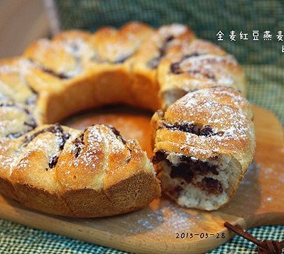  红豆|全麦红豆燕麦面包