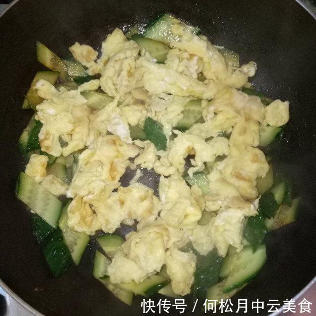 小炒|黄瓜炒鸡蛋,家常快手小炒
