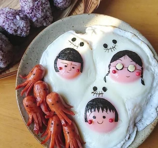 鸡蛋|?这位妈妈太有才,2颗蛋就能做出卡通角色便当,真是暖心又暖胃