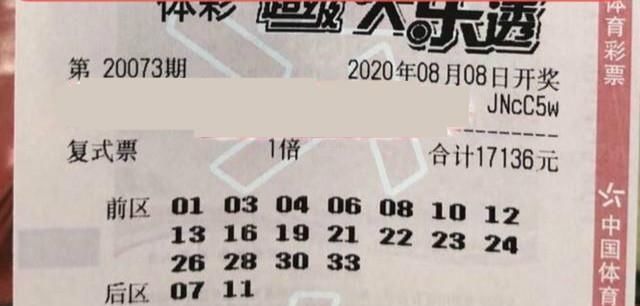 蓝色球|第20073期大乐透晒出，多张18018元大复式票，后区双蓝号挑08、09