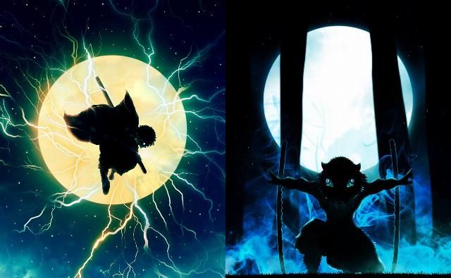  猪猪|《鬼灭之刃》绝美“背影图”，蝴蝶三姐妹又飒又虐，猪猪依然很帅