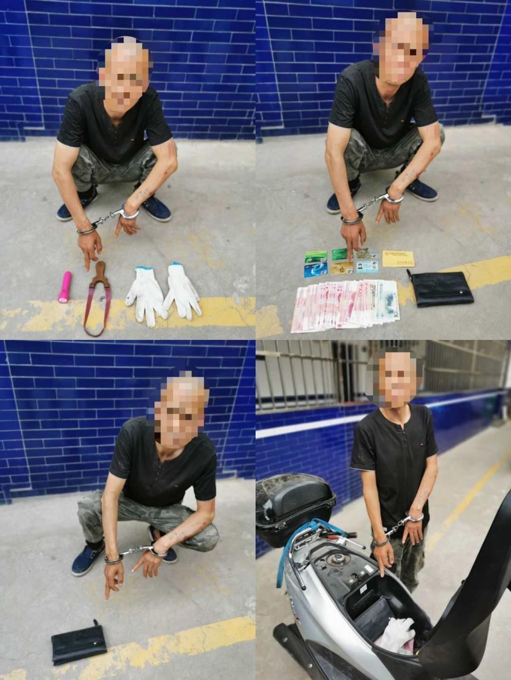  警方|泾阳第一现场一男子多次砸车玻璃盗窃财物被警方抓获