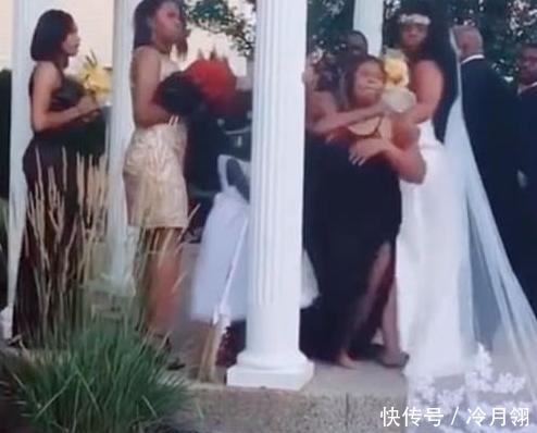 大喊|外国女强闯黑人婚礼现场视频走红，朝新郎大喊：我有你的孩子了