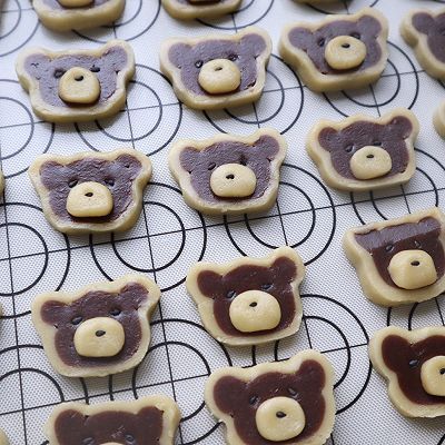  原色面团|卡通小熊曲奇饼干