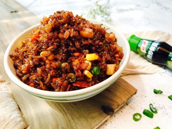  杏鲍菇|培根杏鲍菇酱油炒饭