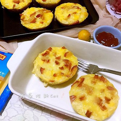 植物油|起司火腿面条焗鸡蛋