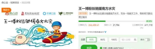  能量|王一博：驰援南方水灾，关爱帮助他人，追星是很美好正能量的事！