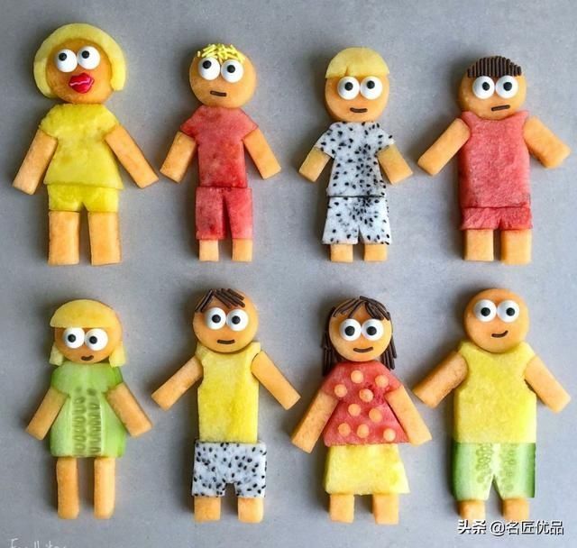  吃水果|萌萌哒水果切盘！为了让3个娃爱上吃水果，这位妈妈的做法爆红