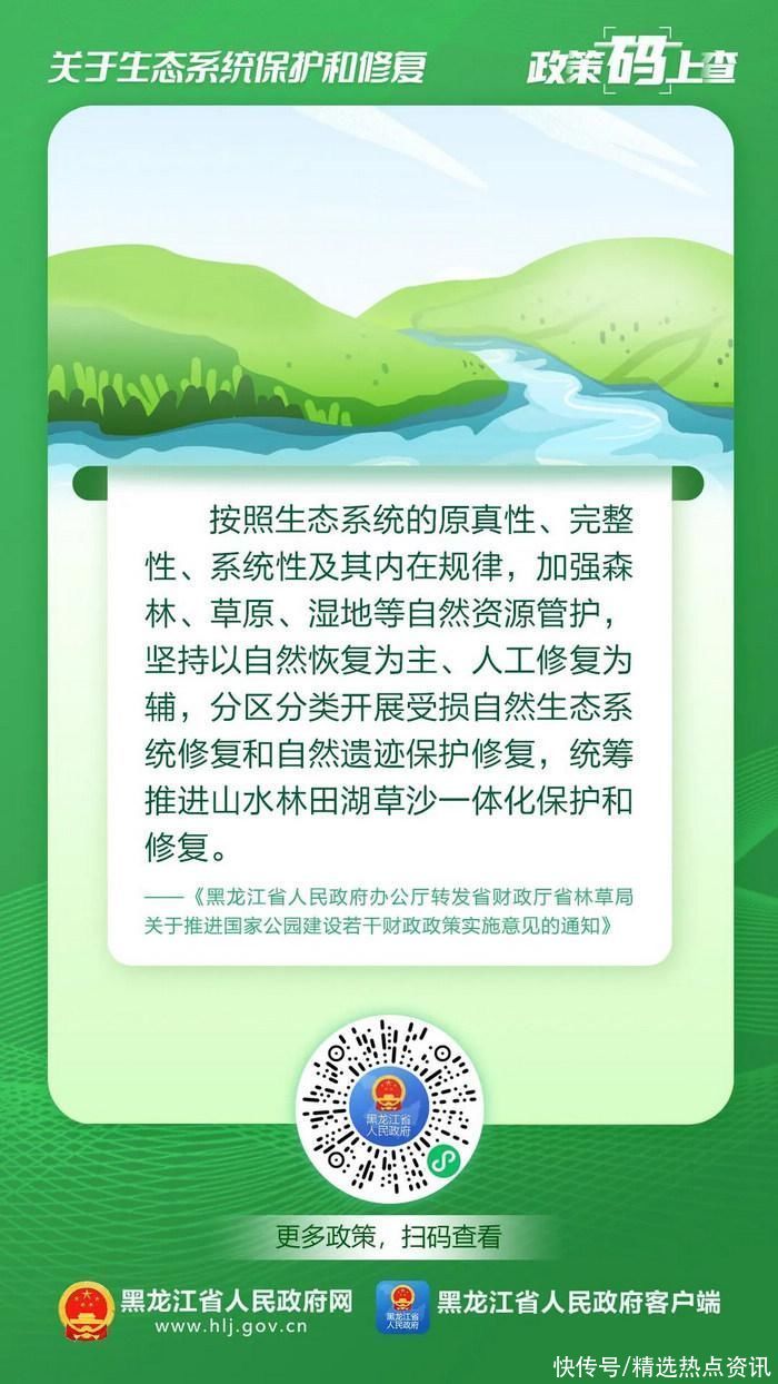 关于生态系统保护和修复，黑龙江这些“码”上查！  第2张