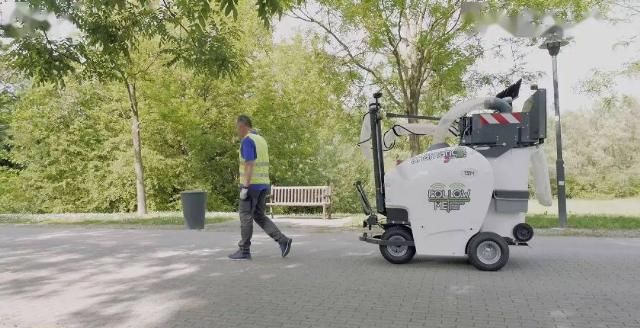  散步|能自己跟着环卫工人走的清洁车！就像大号吸尘器，从此清扫马路如散步一样简单！