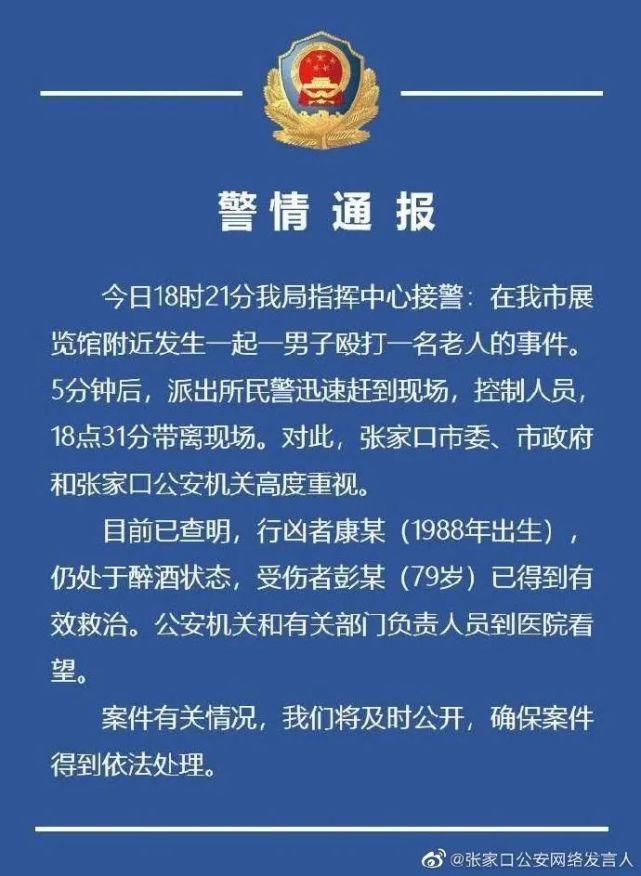 老人|真ne啊！“花臂男”自称黑社会，当街殴打79岁老人...