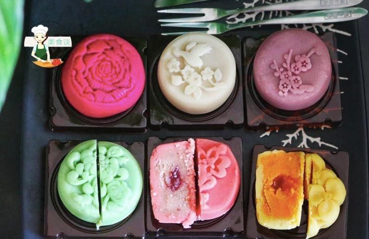 流心|此月饼第一次见,实在太美了,发朋友圈被点赞,网友:舍不得吃了