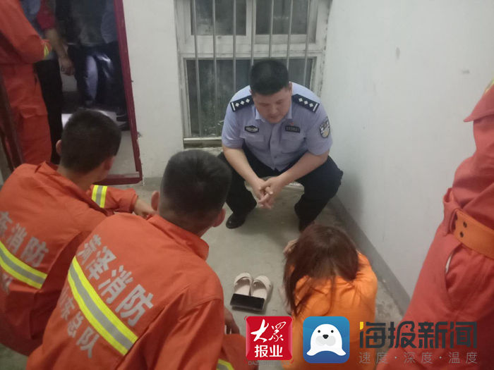  磐石派出所民警|曹县一女孩欲跳楼轻生，民警耐心劝解将其救下