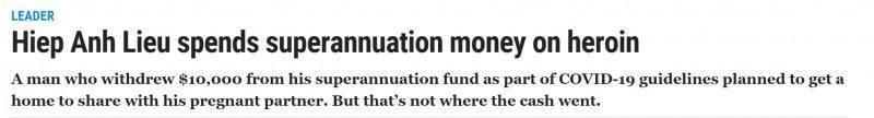  支取|澳洲疫情当前，华人男子支取1万养老金吸毒，女友已有4个月身孕
