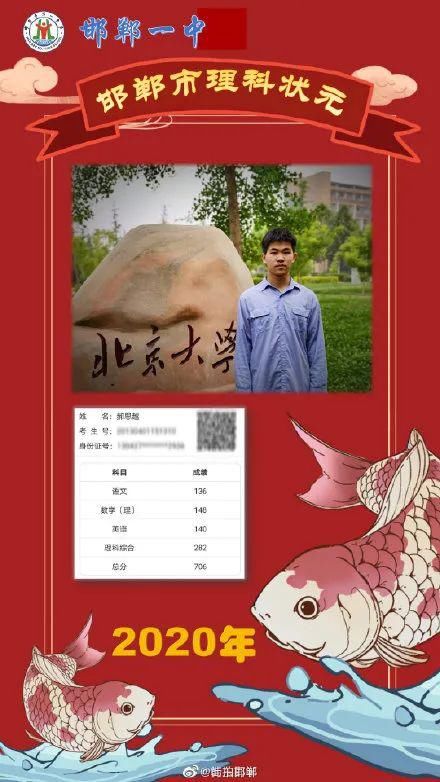 天天|天天十二条丨邯郸高考理科状元出炉！