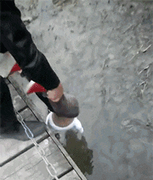  搞笑|搞笑GIF：用闺女钓小龙虾？确定是亲生的吗？