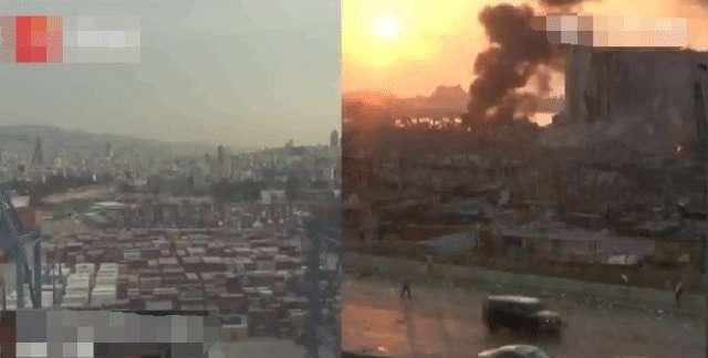 空壳|多栋高楼炸成“空壳”，黎巴嫩首都大爆炸前后对比