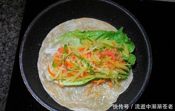 好吃|手抓饼卷万物:做成土豆丝卷饼,简单又好吃,赶紧试一试!