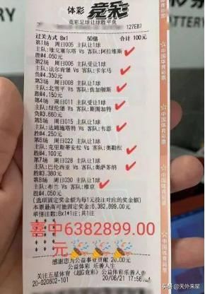 出神|中过7400万大奖的站点，又出神单，小伙50倍投注8串1，竟中638万