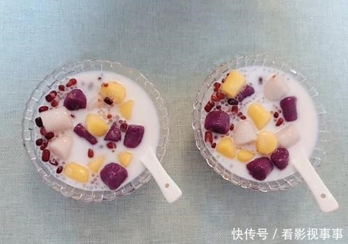 芋圆奶茶|孩子想喝奶茶,老婆在家就搞定了,做法超简单,孩子喝了2大杯