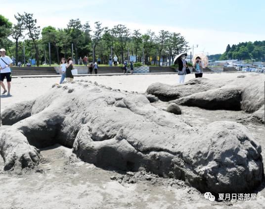 公园|日本一公园海滩现两只巨型“鳄鱼” 登上热搜