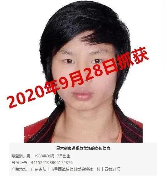 蔡莹洛|被悬赏百万的他们俩，同一天被抓获！