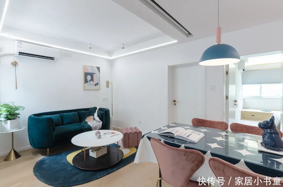 整体空间|谁说旧房改造配色不能更大胆一点!