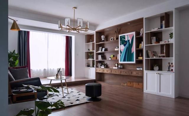  客厅|90后小夫妻花36万元装修的现代风格，130平米三居室太赞了！