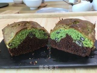 甜品|双色磅蛋糕教程,基础甜品、口感扎实细腻、茶香味和巧克力味浓郁。