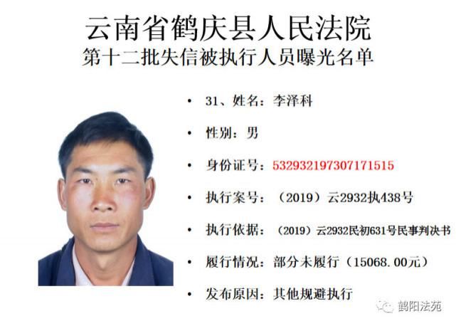 有人|又一批失信被执行人名单曝光,有人仅因为213元钱!