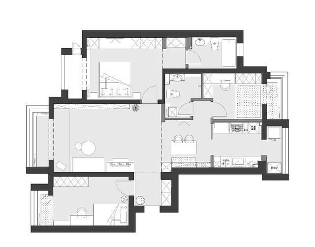  客厅|90后小夫妻花36万元装修的现代风格，130平米三居室太赞了！