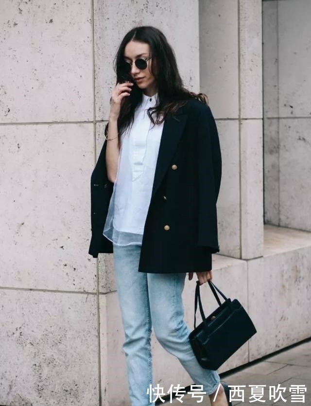 分烟管裤|九分裤+平底鞋,才是早秋最潮搭配