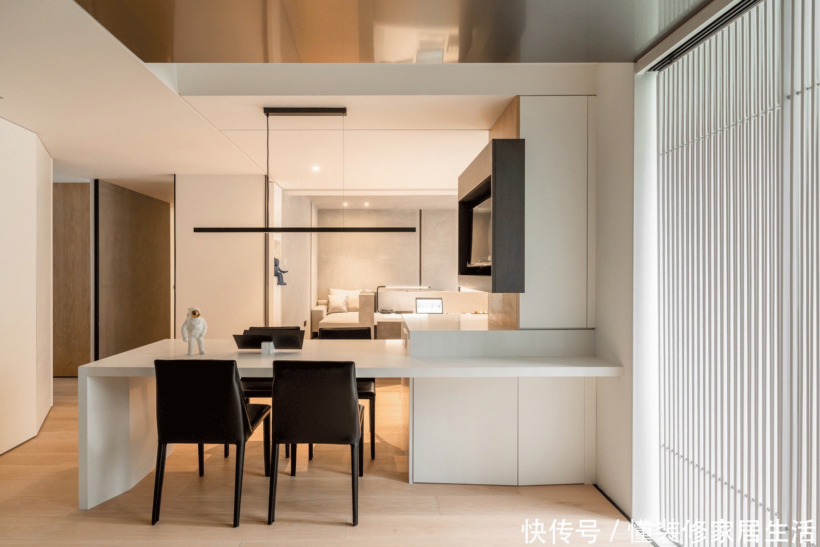 开放式|上海小姑娘的100㎡新家,全屋开放式布局,入户第一眼,就着迷了