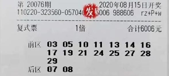 本期|大乐透76期晒票来啦，第2020076期的开奖结果，本期双蓝号码10+12