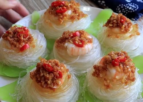  粉丝|红薯粉丝的美味新吃法，菜色雅致，鲜香营养，适合家宴的美味佳肴