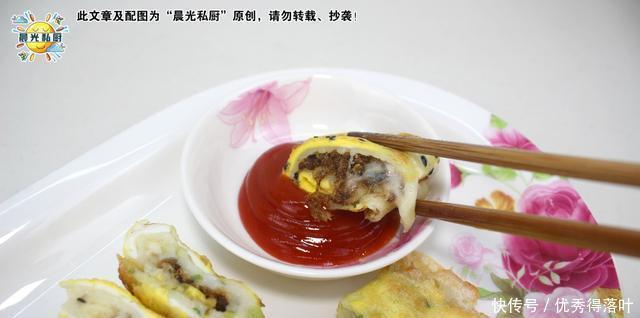 鸡蛋|肉松蛋饼,10分钟搞定营养又美味的早餐,媲美早餐店的鸡蛋卷饼!