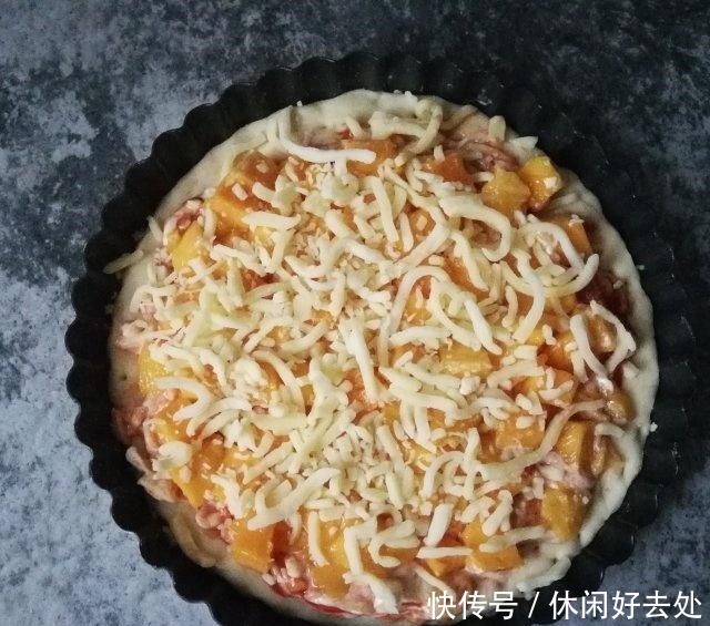 拉奶酪丝|芒果披萨,芒果软糯香甜,一出炉就被抢光了