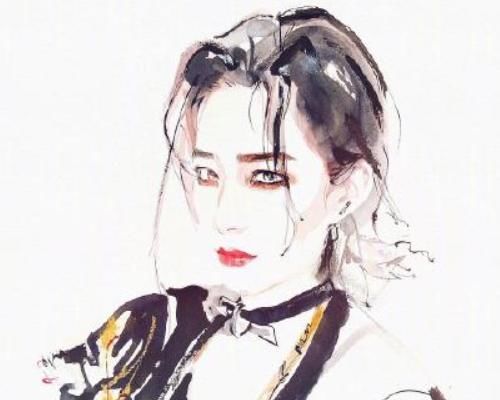  张雨|《姐姐》水墨画海报，张雨绮普通，万茜显老，黄龄竟成最美