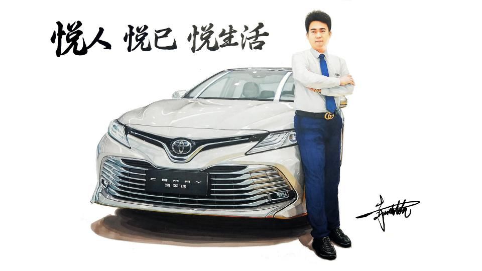  马克笔|汽车手绘半年报告 # 接触车手绘就是从一辆雷凌开始