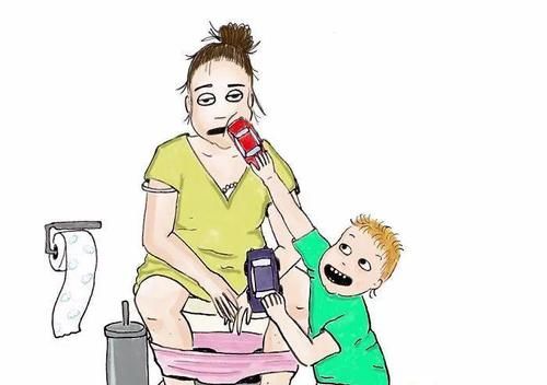  画下|一位妈妈用“怪异”的画风，画下她与熊孩子的日常，感动无数父母