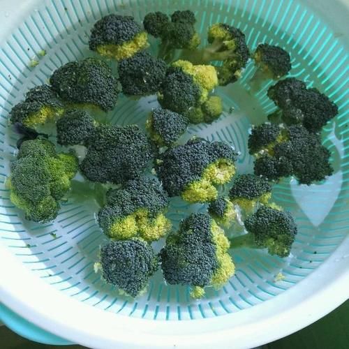  步骤|西兰花泥，西兰花含有大量钙铁钾锰锌，维生素等物质，营养丰富