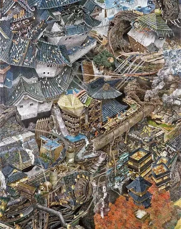  极致|一幅画画了3年，细到要用放大镜，他把钢笔画玩到了极致！