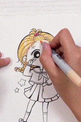  青春校园|解锁甜心少女换装趴！7个步骤画出青春校园风的Q萌女孩