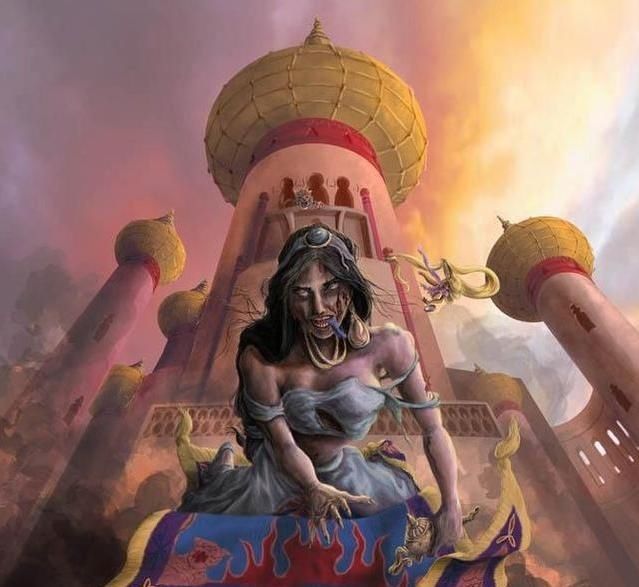  迪士尼|迪士尼公主变成恐怖“怪物”，丧尸让人害怕，吸血鬼画风妖娆！