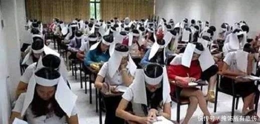 搞笑段子|搞笑图片幽默段子笑话：哈哈，这个装置不错啊，防止考生作弊了