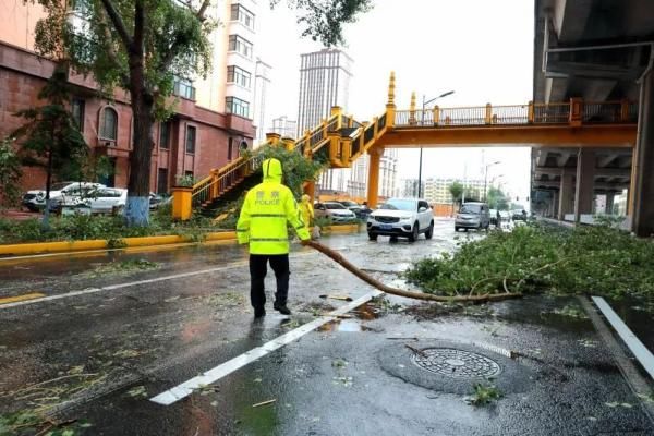 感动！冰城交警，暴雨中的逆行者|风里雨里路上有你| 积水