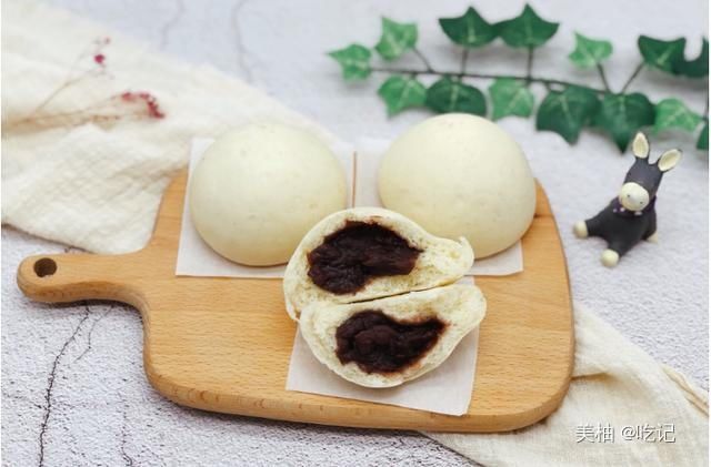 豆沙|自己在家做豆沙馒头，简单好吃，分分钟就能搞定