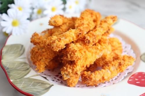 空气炸烤箱|香酥鸡柳在家轻松做,外酥里嫩超好吃,绝对让隔壁小孩都馋哭了