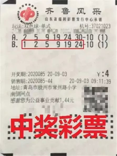 彩民|青岛彩民2注号码全中奖，收获双色球奖金17万元